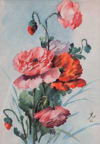 张充仁 1950年代 花卉